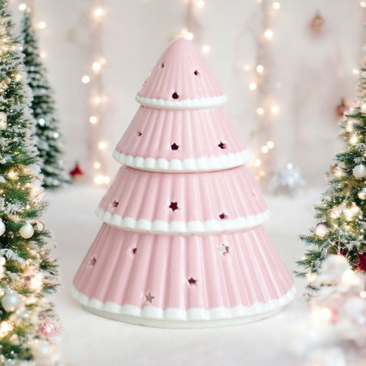 Pink Christmas Tree  Ceramic Burner